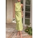 thumbnail image 3 of Vestido PRETTYGARDEN 2025 de Verano en Satén sin Mangas con Cuello Simulado, 3 of 8