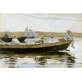 thumbnail image 2 of Homer, Winslow 32x23 Black Ornate Wood Framed with Double Matting Museum Art Print Titled - Boys in a Dory, 2 of 4