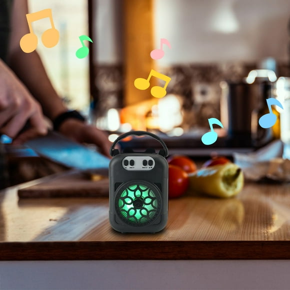 Altavoz Bluetooth, altavoces portátiles con audio Bluetooth para interiores y exteriores, subwoofers, altavoces inalámbricos, altavoces portátiles con tarjeta enchufable con cable y sonido Bluetooth.