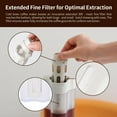 thumbnail image 3 of 600ml/20oz Portable Cold Brew Coffee Maker with 300-Mesh Fine Filter & Airtight Seal, Leak-Proof Geometric Petal Design for Home Use, Iced Tea and Brewer Space Saving Pitcher, 3 of 5