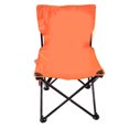 thumbnail image 3 of Silla plegable para acampar, tubo de Metal, soporte de carga de 330lb, bolsillo lateral, pies antideslizantes, taburete para acampar, para pescar, playa, al aire libre, naranja, 3 of 14