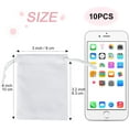 thumbnail image 2 of 10pcs Small velvet bags, 3x4inch Jewelry Pouches Drawstring Gift Packaging Cloth Dice Bags for Coins Small Business Party Christmas Party Favor, 2 of 7