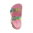 thumbnail image 5 of Laura Ashley Girls Double Buckle Flat Heel Footbed Sandals (Toddler Sizes) - Pink, 7, 5 of 5