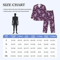 thumbnail image 4 of Salouo Snake And Flower Print Button-Front Long Sleeve Pajama Set for Men, Soft 2Pjs Men's Long Sleeve Sleepwear-X-Large, 4 of 7