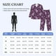 thumbnail image 4 of Fotbe Snake And Flower Pijama de Hombre con Estampado de Manga Larga, Conjunto de 2 Piezas, Ropa de Dormir Suave y Cómoda con Bolsillos-XX-Large, 4 of 7