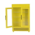 thumbnail image 1 of Dollhouse Refrigerator, Safe Easy To Store Double Door Wood Dollhouse Fridge Simulation Exquisite Workmanship Portable  For 1:12 Dollhouse White,Yellow,Black,Blue,Red, 1 of 8