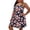 Dark Blue#4, variant on Tnhcen Plus Size Women's Sleep Dress Camisole with Heart Print, Soft Stretchy Nightgown, Ruffle Hem Casual Loungewear, Cozy Home Wear for XL-5XL Bodies