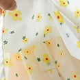 thumbnail image 6 of vdgthytj Toddler Girls Summer Dresses Floral Printed Collared Sleeveless A-Line Flowy Beach Party Sundress, 6 of 9
