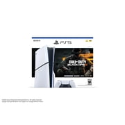 2025 New PlayStation 5 Slim Disc Edition Call of Duty: Black Ops 6 Bundle and Mytrix Controller Case - White, Slim PS5 1TB PCIe SSD Gaming Console