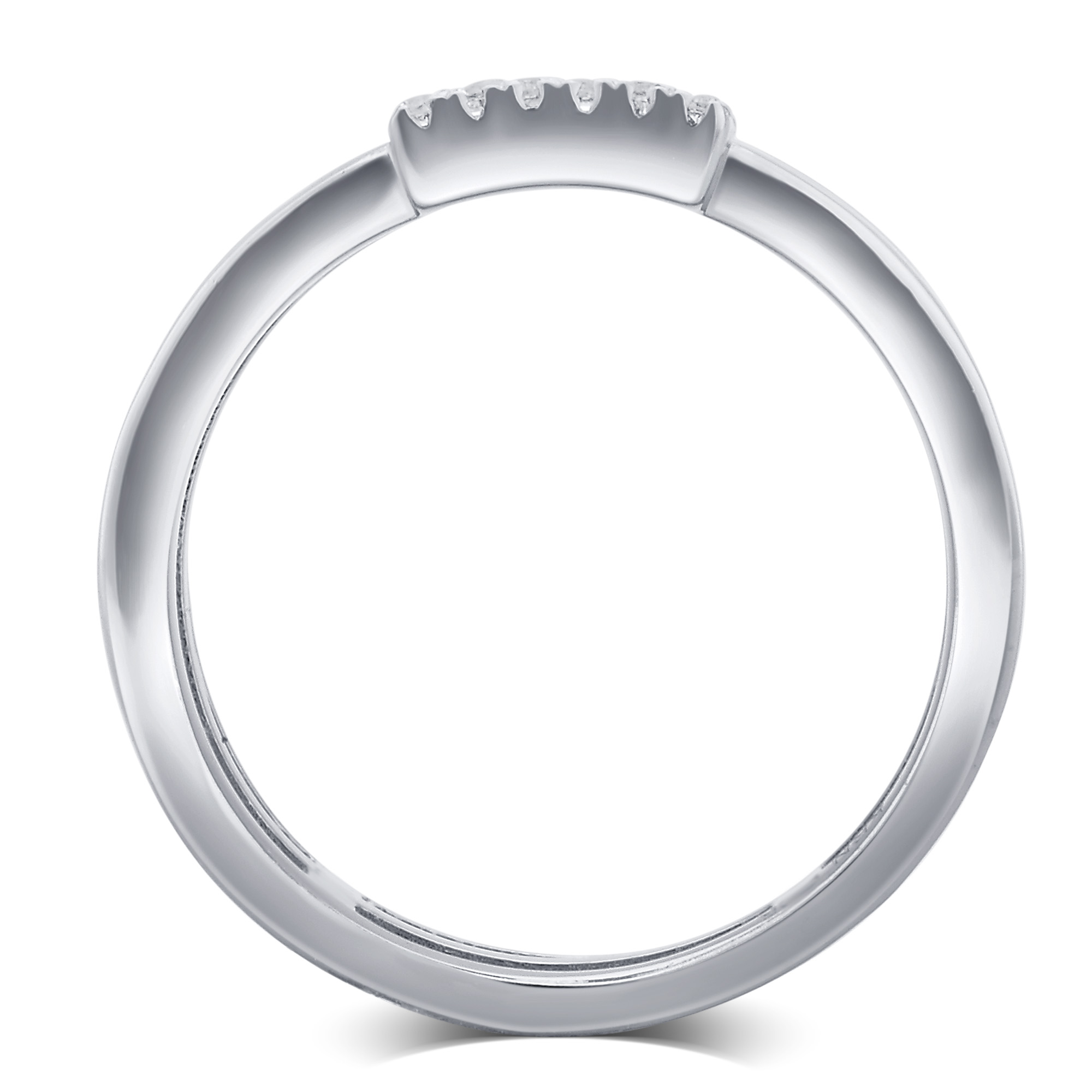 Arista 1/5 Carat T.W Roman Digit "II" Cubic Zirconia Fashion Ring Women's in Sterling Silver