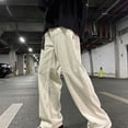 thumbnail image 7 of BADHUB Mens Chino Pants Straight Fit Drawstring Pant Lightweight Flat Front Loose Fit Trousers with Pockets Beige XL, 7 of 7