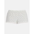 thumbnail image 5 of No Boundaries Single Jersey Lace Sleep Shorts, Women's XXS-3X, 5 of 5