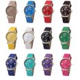 thumbnail image 4 of yingyy Femmes Hommes Garçon Fille Bracelet en Cuir Rond Femmes Hommes Garçon Étudiant Enfant Enfants Boîtier de Montre Design Simple No.08, 4 of 6