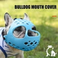 thumbnail image 5 of Wuztai Breathable Dog Muzzle Anti-Eating Anti-Bite, Short-Billed Rubber Muzzle for Small Dogs, Pet Muzzle for Walking Grooming, 5 of 6