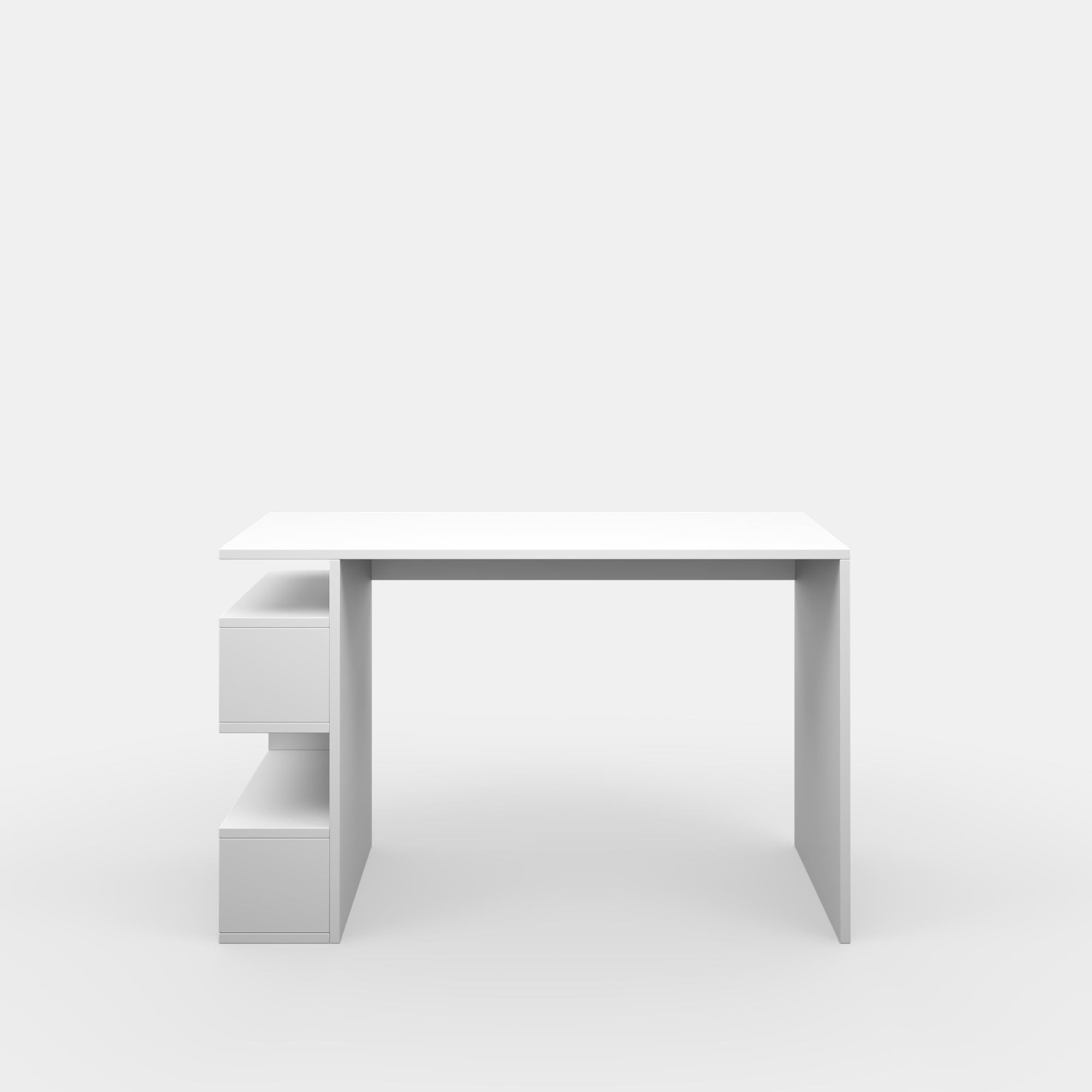 Ada Home Decor Furniture Multiple Tier White Saginaw Modern Desk