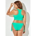 thumbnail image 4 of Swimsuits for All Cropped Racerback Side Tie Tankini Set, 4 of 5