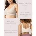 thumbnail image 3 of Kindred Bravely Sublime Adjustable Crossover Busty Nursing Bra | Wireless Maternity Bra for F, G, H, I Cups (Stone, Large-Busty), 3 of 5