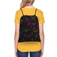 thumbnail image 4 of Pofeuu Butterfly Print Drawstring Backpack Water Resistant String Bag Sports Sackpack Gym Sack with Side Pocket for Men Women, 4 of 6