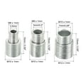 thumbnail image 2 of Uxcell M10/M12 to M6/M8/M10 15mm Long Double Male Threaded Reducer Bolt Screw Fitting Adapter 6 Pack, 2 of 5