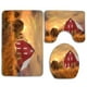 thumbnail image 1 of ABPHQTO Sunset Farm Juego de alfombras de baño de 3 piezas Alfombra de baño Alfombra de contorno y tapa de inodoro, 1 of 2