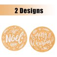thumbnail image 4 of 2roll Kraft Merry Christmas Stickers Holiday Seals Labels Stickers for Christmas Favor Tags, 4 of 5