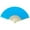 Blue, variant on Yucurem 1 Pack Foldable Handheld Fan, Chinese Folding Fan for Women, Solid Bamboo Paper Fans for Wedding Guests, Dancing, Party Favors (Red)