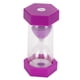 thumbnail image 1 of Reloj de arena portátil para niños, para el hogar, la oficina, reloj de arena, temporizador de regalo (morado, 10 minutos), 1 of 14