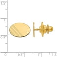 thumbnail image 2 of 14K Yellow Gold Men's Oval With Line Design Tie Tac (11.5 X 17) Made In United States tt28, 2 of 5