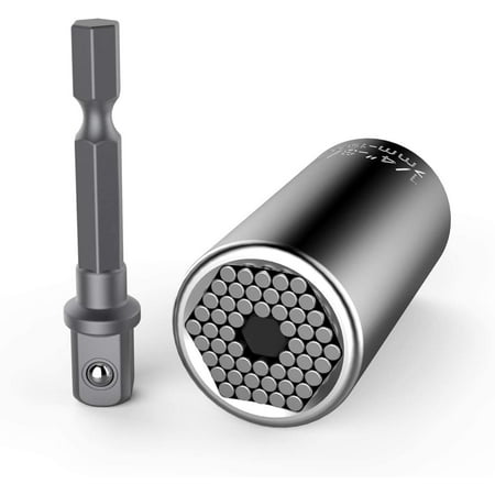 

Universal Socket Wrench Alligator Magical Grip Multi Shapes Tool Drill Adapter Universal Socket Tools Dad Gifts (2pcs/set)