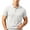 White, variant on Men's Smart Casual Knit Polo Shirt, Hollow Out Textured Short Sleeve Shirt for office & Weekend Green