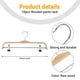 thumbnail image 5 of 10 Pack Wooden Trousers/Skirt Hangers with Coat Clothes Hangers, 5 of 5