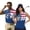 American Flag Print, variant on Aplkyhs USA Letter Print Matching Golf Shirts for Couple Lightweight Quarter Zip Mens Hawaiian Shirt Golf Accessories for Men Machine Washable Quick Dry for Golf Enthusiasts