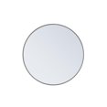 thumbnail image 1 of Elegant Decor MR4037GR 32 in. Metal Frame Round Mirror, Grey, 1 of 1