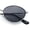 Silver - Black, variant on Trendy Hustler Snug Oval Hipster Metal Rim Sunglasses Gold - Green