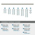 thumbnail image 6 of Amerock Bar Pulls 18 inch (457mm) Center-to-Center Satin Nickel Appliance Pull, 6 of 9