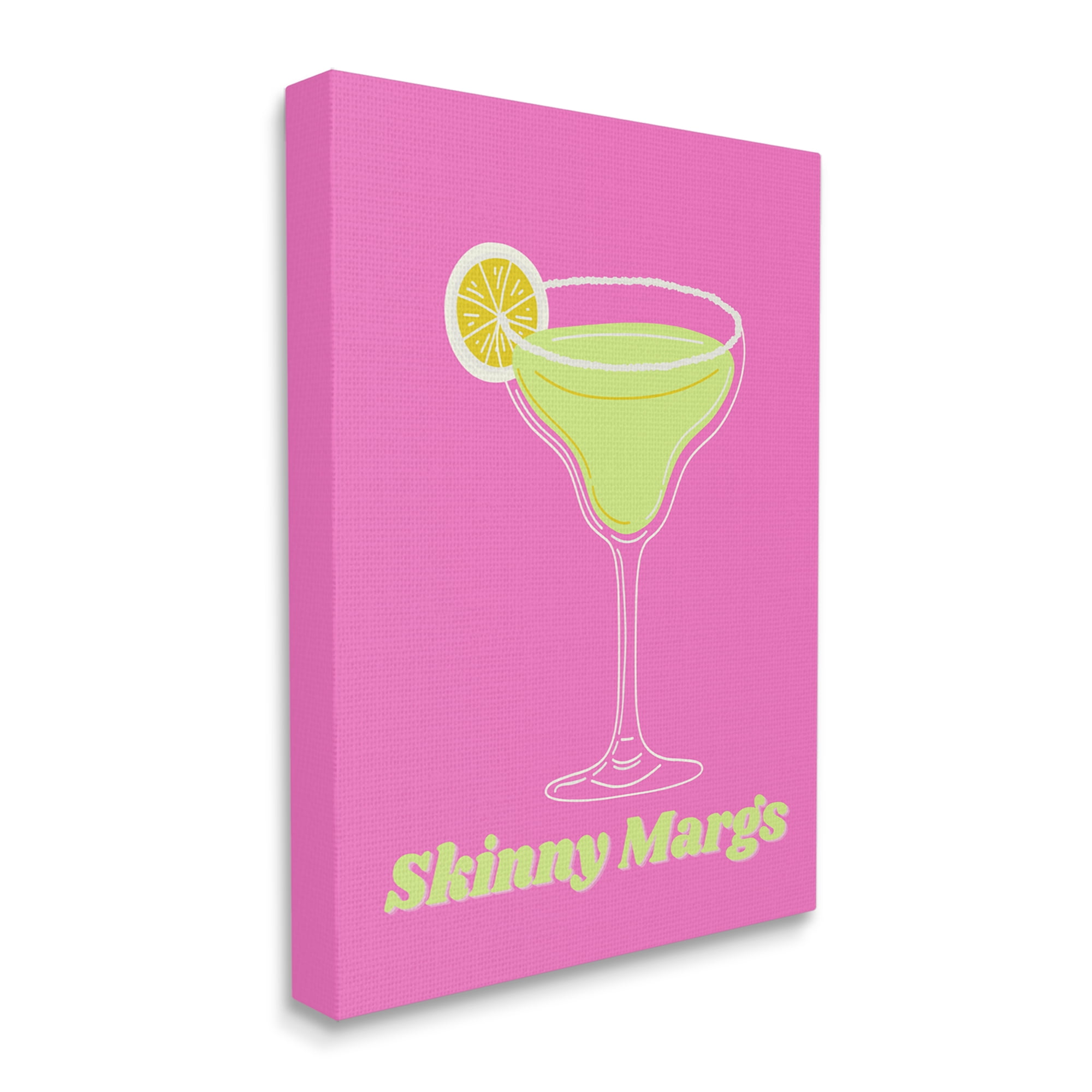 Stupell Industries Vivid Skinny Margs Food & Beverage Painting Gallery Wrapped Canvas Art Print Wall Art, 24 x 30