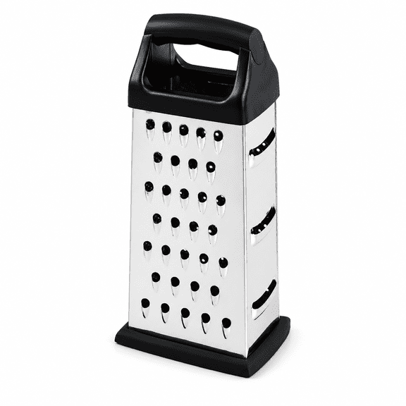 Cheese Grater Stainless Steel Box Grater, 4 Sided Vegetable Shredder Slicer Zester for Kitchen Prep, Cheese Vegetables Ginger