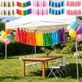 thumbnail image 6 of Tassel Garland Party, Paper Tassel Banner with Hanging String, Tissue Tassel Garland for Birthday Baby Shower Wedding Graduation Decor, DIY Party Streamers Set, 6 of 6