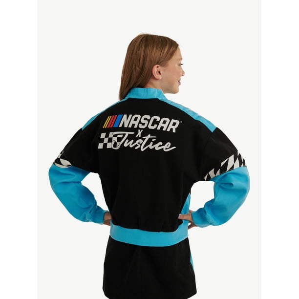 Justice Girl's NASCAR X Justice Collab Racing Jacket, Sizes XS
