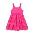 thumbnail image 2 of Wonder Nation Toddler Girls Cotton Sleeveless Floral Embroidered Dress, Sizes 12M-5T, 2 of 10