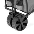 thumbnail image 4 of Seina Collapsible Steel Frame Folding Utility Beach Wagon Cart, Gray (2 Pack), 4 of 6