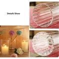 thumbnail image 4 of Glass Cylinder Vases Set of 6 Clear Ribbed Glass Vases for Flowers,6 inch Tall Modern Floating Candle Vase Decor, Decorative Hurricane Candle Holders for Home Wedding Table Centerpieces Decor, 4 of 6