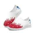 thumbnail image 3 of Whosucclay Christmas Snowflakes Women's Slip-on Sneakers,Running and Fitness Shoes,Breathable Mesh Sneakers Footwear Easy to Clean Non-Slip EVA Sold Travel Shoes, 3 of 6