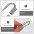 thumbnail image 3 of Raindrops 6Pcs Small Chain Link Trailer Chain Connector Silver 304 Stainless Steel for Camera Hook, 3 of 8