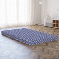 thumbnail image 5 of Oriental Foldable Mattress, Ornate Curves and Details, 78.7" x 47.2", Violet Blue White, by Ambesonne, 5 of 6