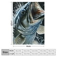 thumbnail image 4 of Shiartex  Fishing Blanket, Fisherman Gifts, Fishing Collage Throw, Soft Lightweight Plush Fish Quilt for Home Bedroom Room Sofa Decoration White, 4 of 6