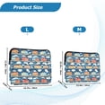 thumbnail image 4 of FORMRS 13"-13.3" Laptop Sleeve Protective Case Soft Carrying Quilted Computer Bag Cover, Blue Cute Train Pattern, 4 of 7