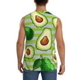thumbnail image 4 of Kdxio Avocado Green Striped for Men's Muscle T-shirt,Sleeveless for Workout Running Athletic Gym Lounge Casual, 4 of 7