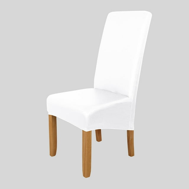 Dining Chair Slipcover, High Stretch Removable Chair Cover Washable PU Leather Waterproof Chair Seat Protector Cover for Home Party Hotel Wedding Ceremony