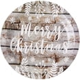 thumbnail image 4 of 144 Piece Merry Christmas Party Plates, Napkins, Cups, Cutlery, Wood Plank Design Dinnerware, Serves 24, 4 of 7